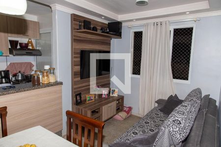 Sala/sala de jantar de apartamento à venda com 2 quartos, 50m² em Centro, Diadema