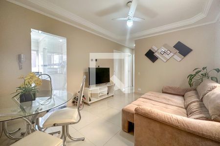 Sala de apartamento para alugar com 3 quartos, 70m² em Vila Julia, Guarujá