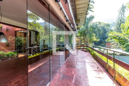Varanda Sala Principal de casa de condomínio à venda com 5 quartos, 450m² em São Conrado, Rio de Janeiro
