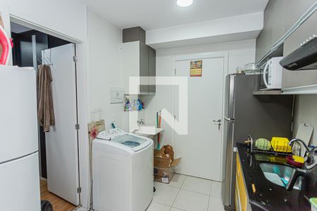 Sala, cozinha e área de serviço de apartamento à venda com 1 quarto, 37m² em Vila Palmeiras, São Paulo