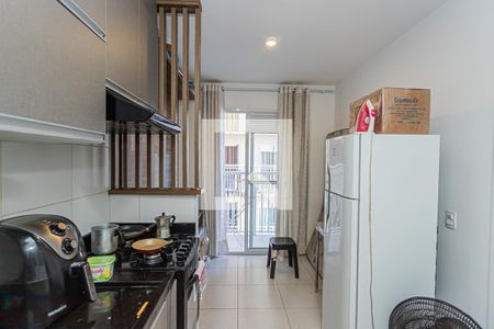 Sala, cozinha e área de serviço de apartamento à venda com 1 quarto, 37m² em Vila Palmeiras, São Paulo