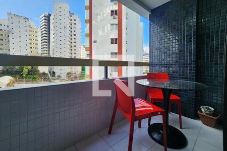 Varanda da Sala de apartamento para alugar com 1 quarto, 42m² em Candeal, Salvador