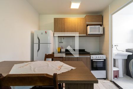 Cozinha de apartamento para alugar com 1 quarto, 44m² em Barra Funda, São Paulo