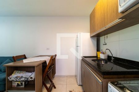 Cozinha de apartamento para alugar com 1 quarto, 44m² em Barra Funda, São Paulo