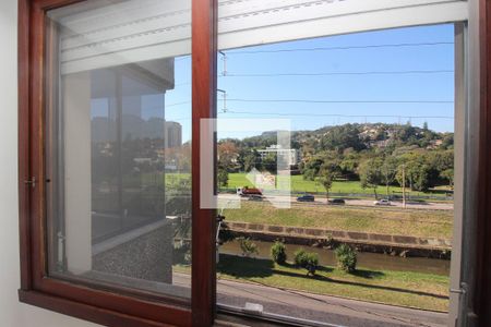 Vista da Suíte de apartamento à venda com 1 quarto, 57m² em Partenon, Porto Alegre
