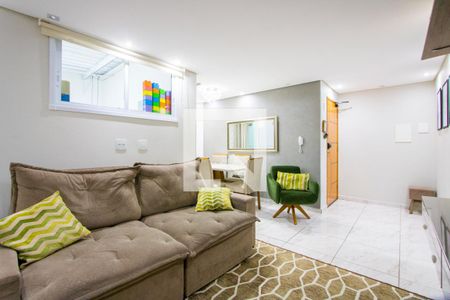 Sala de apartamento à venda com 3 quartos, 80m² em Vila Marina, Santo André