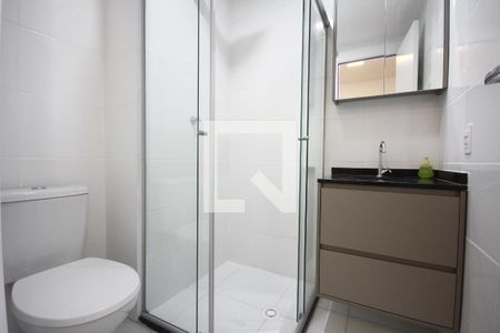 Banheiro de apartamento para alugar com 1 quarto, 27m² em Vila Dom Pedro I, São Paulo