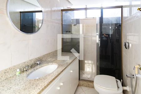Banheiro da suíte  de apartamento à venda com 3 quartos, 91m² em Lagoa, Rio de Janeiro