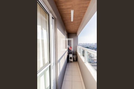 Varanda da Sala de apartamento à venda com 2 quartos, 51m² em Vila Metalúrgica, Santo André