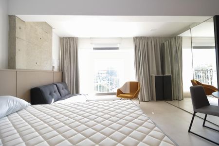 Sala/Quarto de kitnet/studio para alugar com 1 quarto, 35m² em Indianópolis, São Paulo