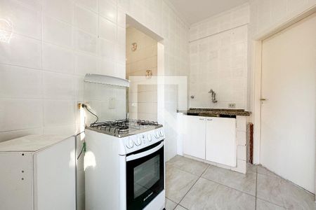 Cozinha de kitnet/studio para alugar com 1 quarto, 30m² em Loteamento Joao Batista Juliao, Guarujá