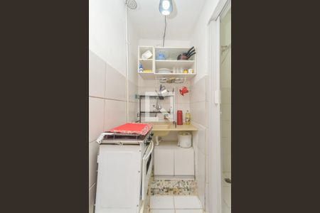 Cozinha de kitnet/studio à venda com 1 quarto, 32m² em Bela Vista, São Paulo