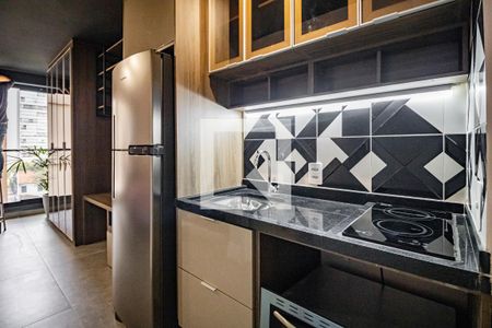 Studio - Cozinha de apartamento à venda com 1 quarto, 23m² em Vila Mariana, São Paulo
