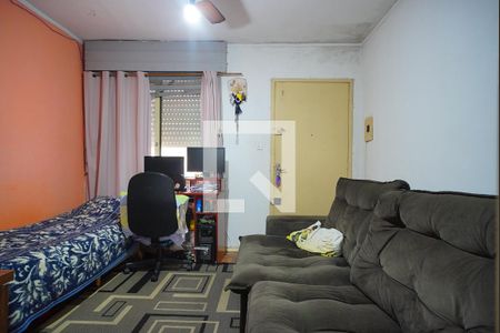Sala  de apartamento à venda com 1 quarto, 40m² em Humaitá, Porto Alegre