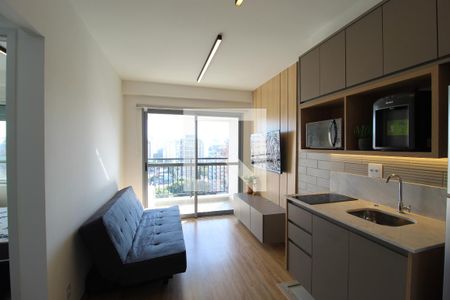 Sala/Cozinha de kitnet/studio para alugar com 1 quarto, 31m² em Moema, São Paulo