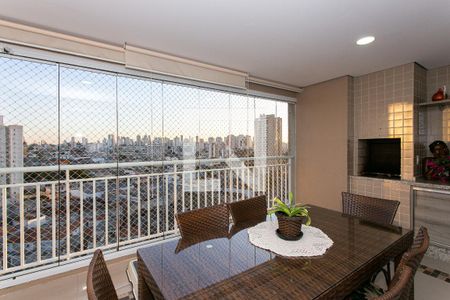 Varanda gourmet de apartamento à venda com 3 quartos, 125m² em Chácara Califórnia, São Paulo