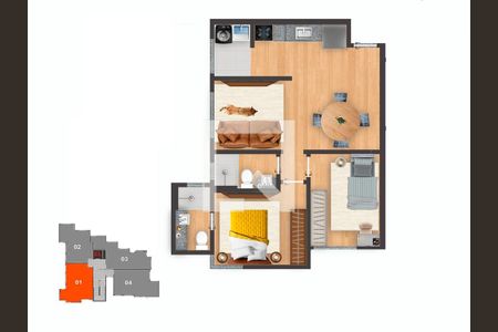 Apartamento à venda com 2 quartos, 119m² em Nova Vista, Belo Horizonte