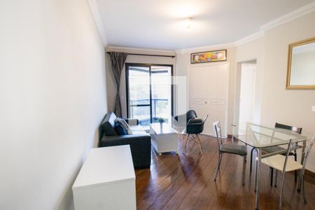 Sala de apartamento para alugar com 2 quartos, 58m² em Indianópolis, São Paulo