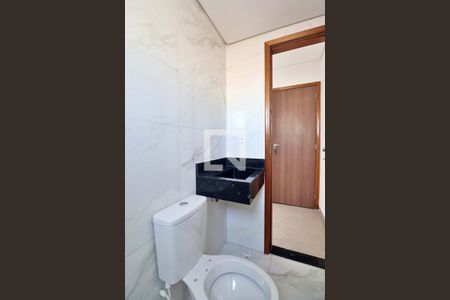 Banheiro do Quarto 1 - Suíte de apartamento à venda com 3 quartos, 114m² em Jardim Utinga, Santo André