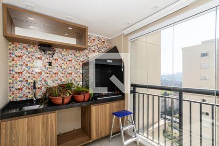 Varanda da Sala de apartamento à venda com 2 quartos, 68m² em Jardim Flor da Montanha, Guarulhos