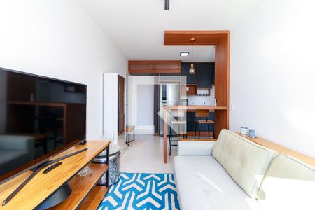 Sala de apartamento para alugar com 1 quarto, 41m² em Santo Amaro, São Paulo