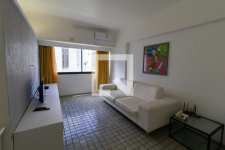 Sala de Estar de kitnet/studio para alugar com 1 quarto, 48m² em Boa Viagem, Recife