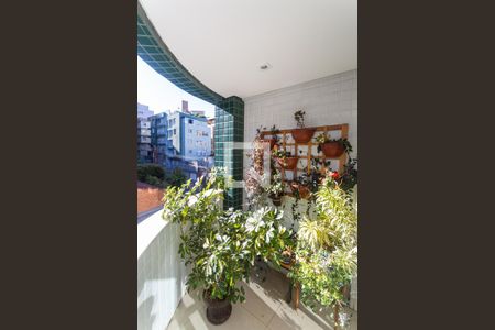 Varanda da Sala de apartamento à venda com 4 quartos, 169m² em Cruzeiro, Belo Horizonte