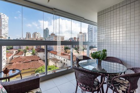 Varanda de apartamento para alugar com 2 quartos, 83m² em Gonzaga, Santos