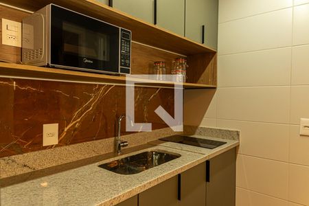 Cozinha de apartamento para alugar com 1 quarto, 41m² em Bela Vista, São Paulo