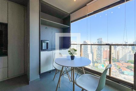 Varanda de apartamento para alugar com 1 quarto, 26m² em Vila Nova Conceição, São Paulo