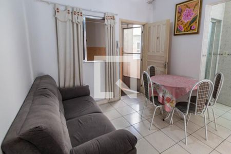 Sala de apartamento para alugar com 1 quarto, 35m² em Guilhermina, Praia Grande