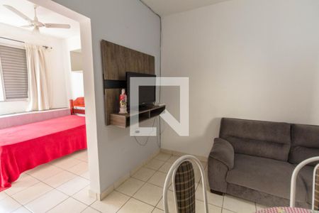 Sala de apartamento para alugar com 1 quarto, 35m² em Guilhermina, Praia Grande