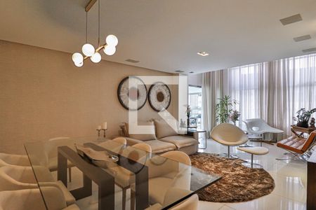 Sala de apartamento à venda com 4 quartos, 210m² em Carmo, Belo Horizonte