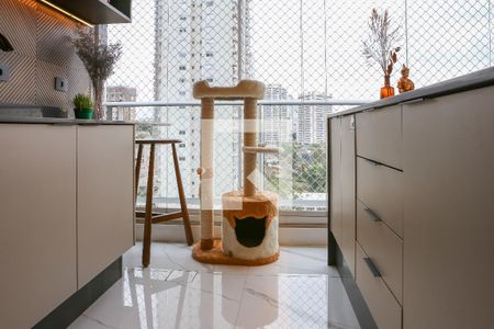 Sala e Varanda Gourmet de apartamento para alugar com 3 quartos, 134m² em Vila Anastácio, São Paulo