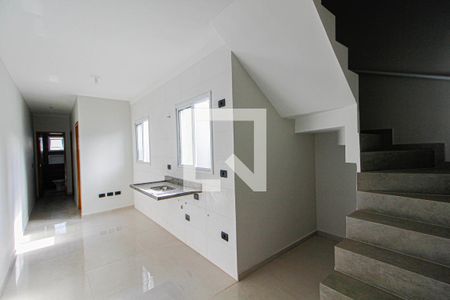 Sala/Cozinha de apartamento à venda com 2 quartos, 81m² em Parque das Nações, Santo André