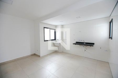 Sala/Cozinha de apartamento para alugar com 2 quartos, 48m² em Chácara Mafalda, São Paulo