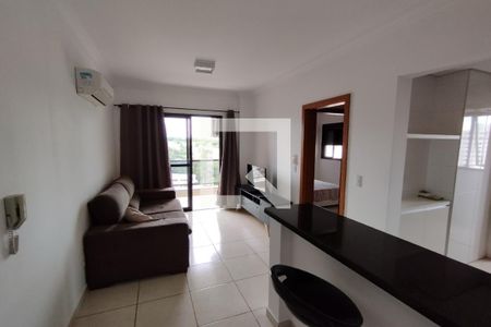 Sala de apartamento para alugar com 1 quarto, 52m² em Jardim Palma Travassos, Ribeirão Preto