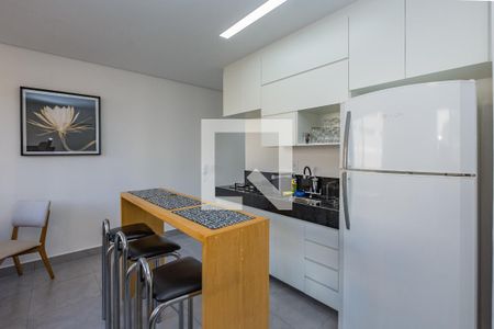 Cozinha de apartamento à venda com 1 quarto, 35m² em Gutierrez, Belo Horizonte