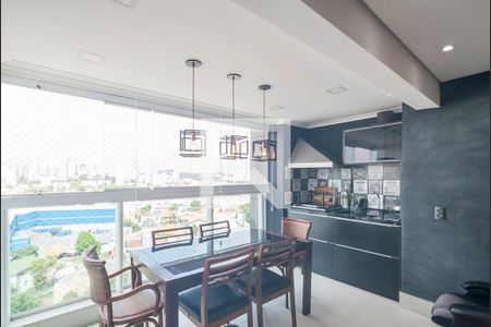 Varanda Gourmet de apartamento à venda com 2 quartos, 83m² em Parque Bandeirante, Santo André