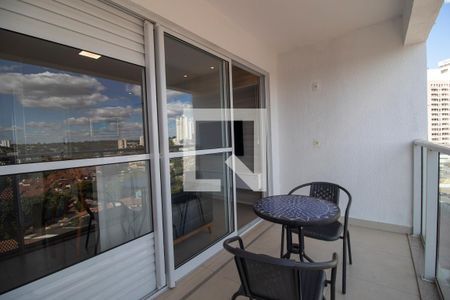 Varanda de apartamento para alugar com 1 quarto, 46m² em Jardim Goiás, Goiânia