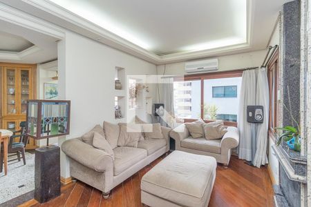 Sala de apartamento à venda com 3 quartos, 137m² em Petrópolis, Porto Alegre