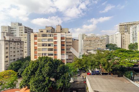 Vista da Sala de apartamento à venda com 2 quartos, 45m² em Higienópolis, São Paulo