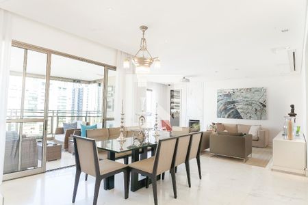 sala jantar de apartamento à venda com 4 quartos, 272m² em Vila da Serra, Nova Lima