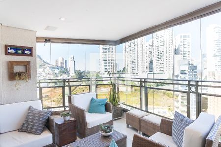 Varanda da Sala de apartamento à venda com 4 quartos, 272m² em Vila da Serra, Nova Lima