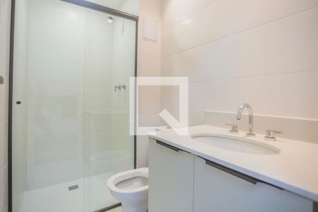Banheiro de apartamento à venda com 1 quarto, 27m² em Vila Clementino, São Paulo
