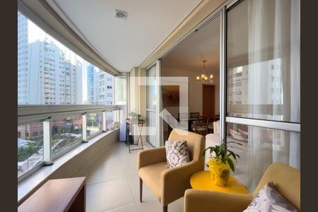 Varanda da Sala de apartamento à venda com 3 quartos, 101m² em Vila da Serra, Nova Lima