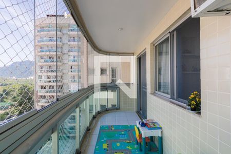 Varanda da Sala de apartamento à venda com 2 quartos, 70m² em Jacarepaguá, Rio de Janeiro