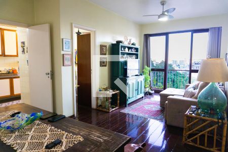 Sala  de apartamento à venda com 1 quarto, 60m² em Humaitá, Rio de Janeiro