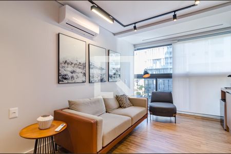 Sala de apartamento à venda com 1 quarto, 40m² em Pinheiros, São Paulo