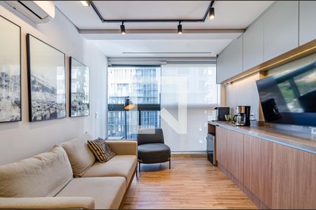 Sala de apartamento à venda com 1 quarto, 40m² em Pinheiros, São Paulo